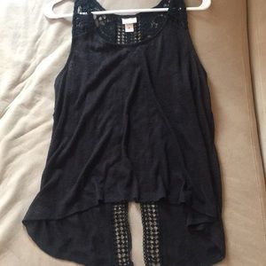 Black tank top